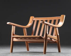 Hans J. Wegner. Lænestol af egetræ, model GE-530 