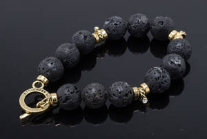 50 armlænker med perler af lavasten