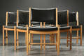 Hans. J. Wegner. 7 spisestole af eg 7 