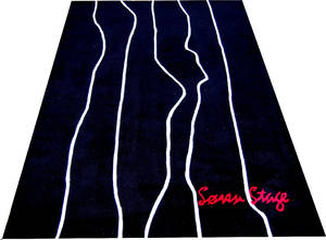 Moderne håndtuftet designtæppe, designet af Søren Stage 300x200 cm.