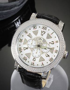 Kc Techno Com Oversize armbåndsur med brillanter