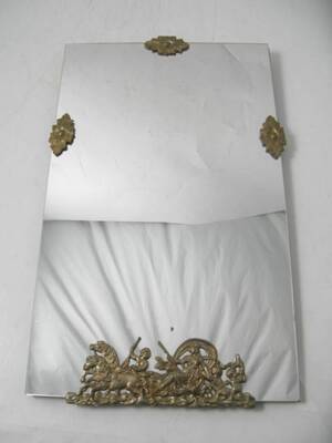 Spegel, Med mässingsdekor