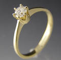 Solitaire ring ca. 0.30 ct.