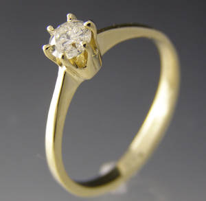 Solitaire ring ca. 0.30 ct.
