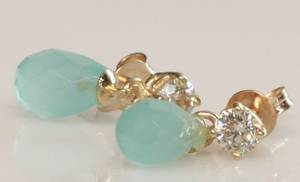 Par brillantøreringe, ca. 0.50 ct. 2