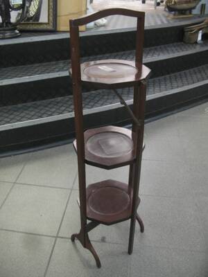 Cakestand, mahogny