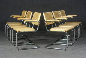 Marcel Breuer, 6 Armlehnstühle S 64 für Thonet 6