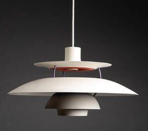 Poul Henningsen. PH5 pendel, hvid