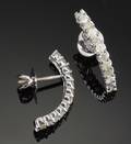 Diamant ørestikker, ca. 1.21 ct.
