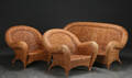 Sofa samt et par store lænestole af flet 3 Denne vare er sat til omsalg under nyt varenummer 4596465