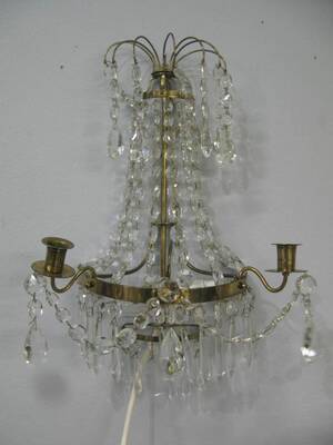 Vägglyster, med prismor