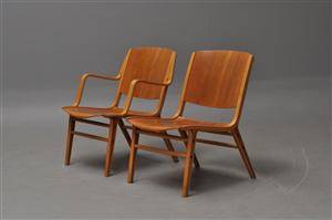 Peter Hvidt  Orla Mølgaard Nielsen. Par Ax-chairs 2