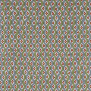 Tyg, Stig Lindberg, Mitt i Prick, grönrosa, Trevira, 8,2 m