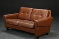 To-pers. sofa, læder, dansk møbelproducent