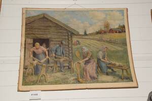 Skolplansch Linets bearbetning