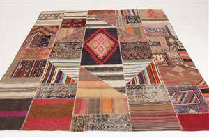 Matta, Kelim patchwork 246x220 cm