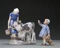 Dahl Jensen samt Bing  Grøndahl. To figurer af porcelæn 2