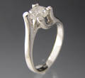 Solitaire ring ca. 1.00 ct.