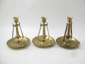 Ljusstakar, 3 st mässing