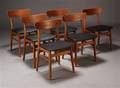 Dansk møbelproducent. Spisestole, teak-bøgetræ 6