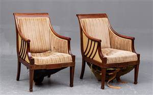 Par hvilestole, empire-stil, ca. 1900 2