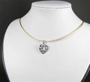 Anhänger in Weißgold mit Brillanten und Saphiren
