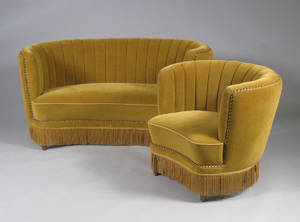 Banansofa samt hvilestol 2