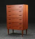 Kommode af teak, 1950erne, dansk møbeldesign