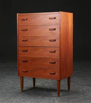 Kommode af teak, 1950erne, dansk møbeldesign