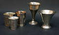 Parti silver bägare, 5 delar. 5