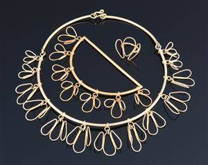 Unika smykkesæt af forgyldt sterlingsølv 3