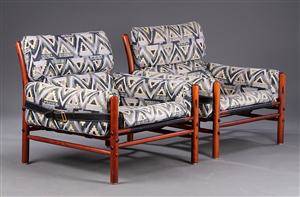 Arne Norell to lænestole model Inka. 2