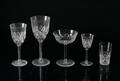 Glasservis , slipad dekor, 57 delar. 57