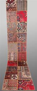 Tæppe, patchwork, 405 x 81 cm