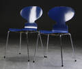 Arne Jacobsen. To stole, Myren, model 3101 2