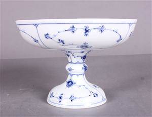 Royal Copenhagen, musselmalet, riflet, opsats