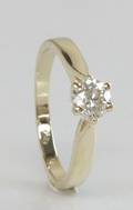 Solitairering, ca. 0.60 ct.