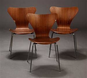 Arne Jacobsen, 7er stole, teaktræ 3