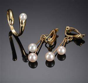 Smykkesæt med guld og perler 3