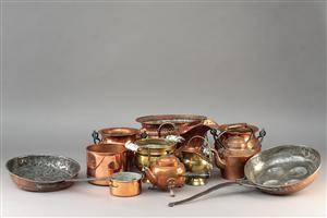 Samling kobbertøj 12