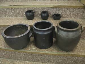 Syltkrukor, 6 st. 3 stora  3 små