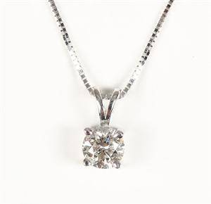 Brillantvedhæng af guld, ca. 0.45 ct