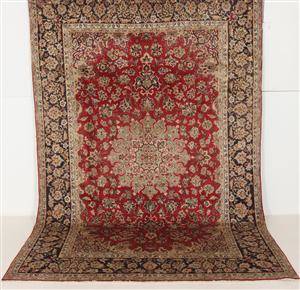 Handknuten äkta matta, Najafabad, 315x215 cm