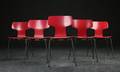 Arne Jacobsen. Fem T-stole, model 3103 5
