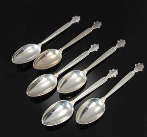 Johan Rohde for Georg Jensen. Dronning middagsskeer af sølv, 1929-31 6