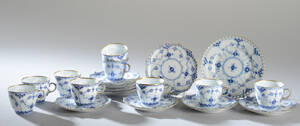 Royal Copenhagen. Musselmalet kaffeservice 19
