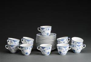 Royal Copenhagen  Kgl. Porcelæn. Mussetmalet halvblonde, kaffekopper 24