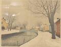Reinhold Ljunggren, innan snön smält. 1953 