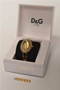 Dolce  Gabbana. Time amearmbåndsur af forgyldt stål