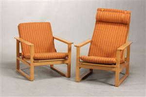 Børge Mogensen. Par slædestole af eg 2.